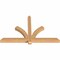 Ekena Millwork Redmond Smooth Timber Gable Bracket, Western Red Cedar, 60"W x 38"H x 3 1/2"D x 3 1/2"F, 15/12 Pitch GBW060X38X0404RED00SWR - alternate 2